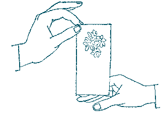 Tricks for birthday party - postcard